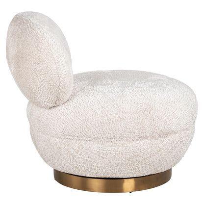 Richmond Interiors Lounge Stuhl Jace lovely cream swivel Lounge Stuhl Richmond Interiors