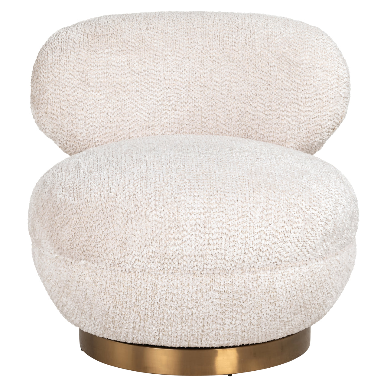 Richmond Interiors Lounge Stuhl Jace lovely cream swivel Lounge Stuhl Richmond Interiors