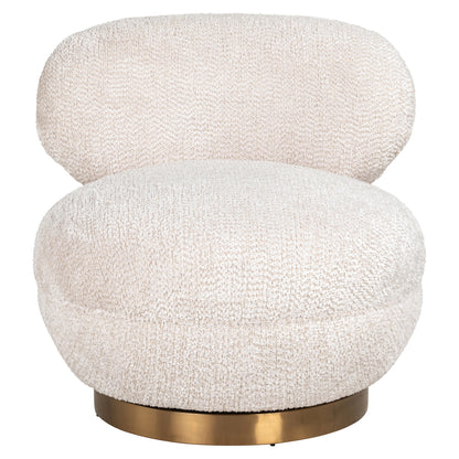 Richmond Interiors Lounge Stuhl Jace lovely cream swivel Lounge Stuhl Richmond Interiors