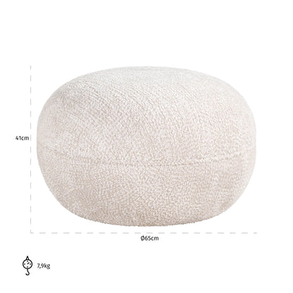 Richmond Interiors Hocker &amp; Fußbank Jace lovely cream Hocker &amp; Fußbank Richmond Interiors