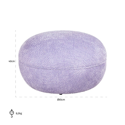 Richmond Interiors Hocker &amp; Fußbank Jace lovely lavender Hocker &amp; Fußbank Richmond Interiors