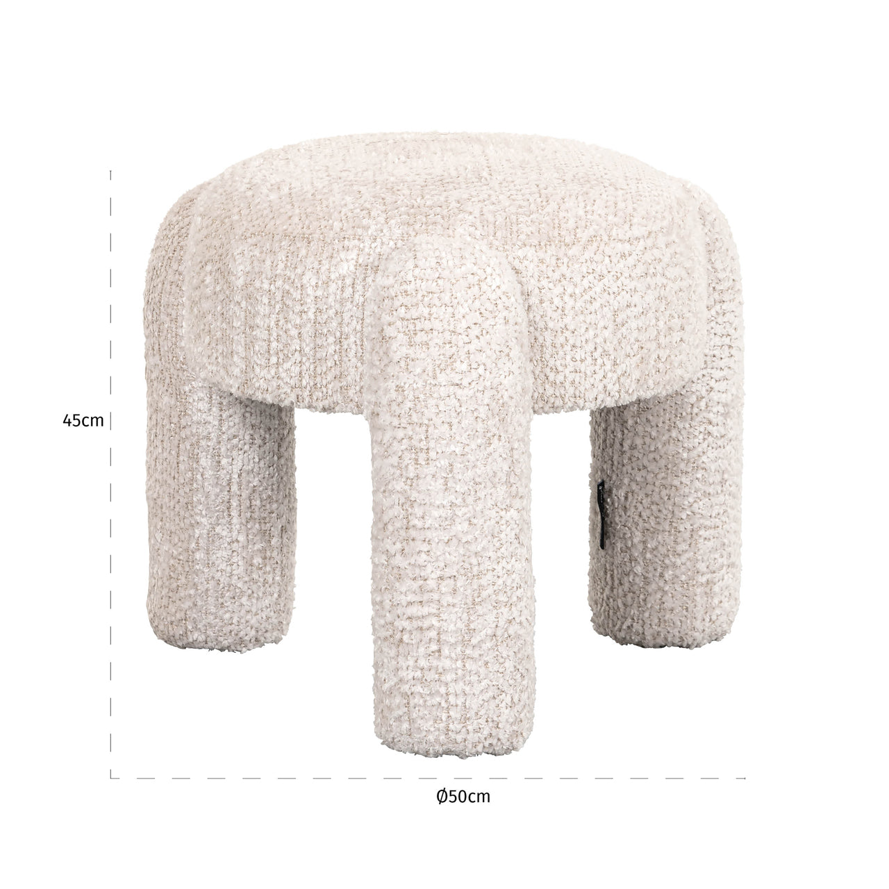 Richmond Interiors Hocker &amp; Fußbank Holly lovely cream Hocker &amp; Fußbank Richmond Interiors