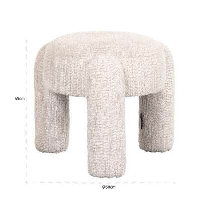 Richmond Interiors Hocker &amp; Fußbank Holly lovely cream Hocker &amp; Fußbank Richmond Interiors