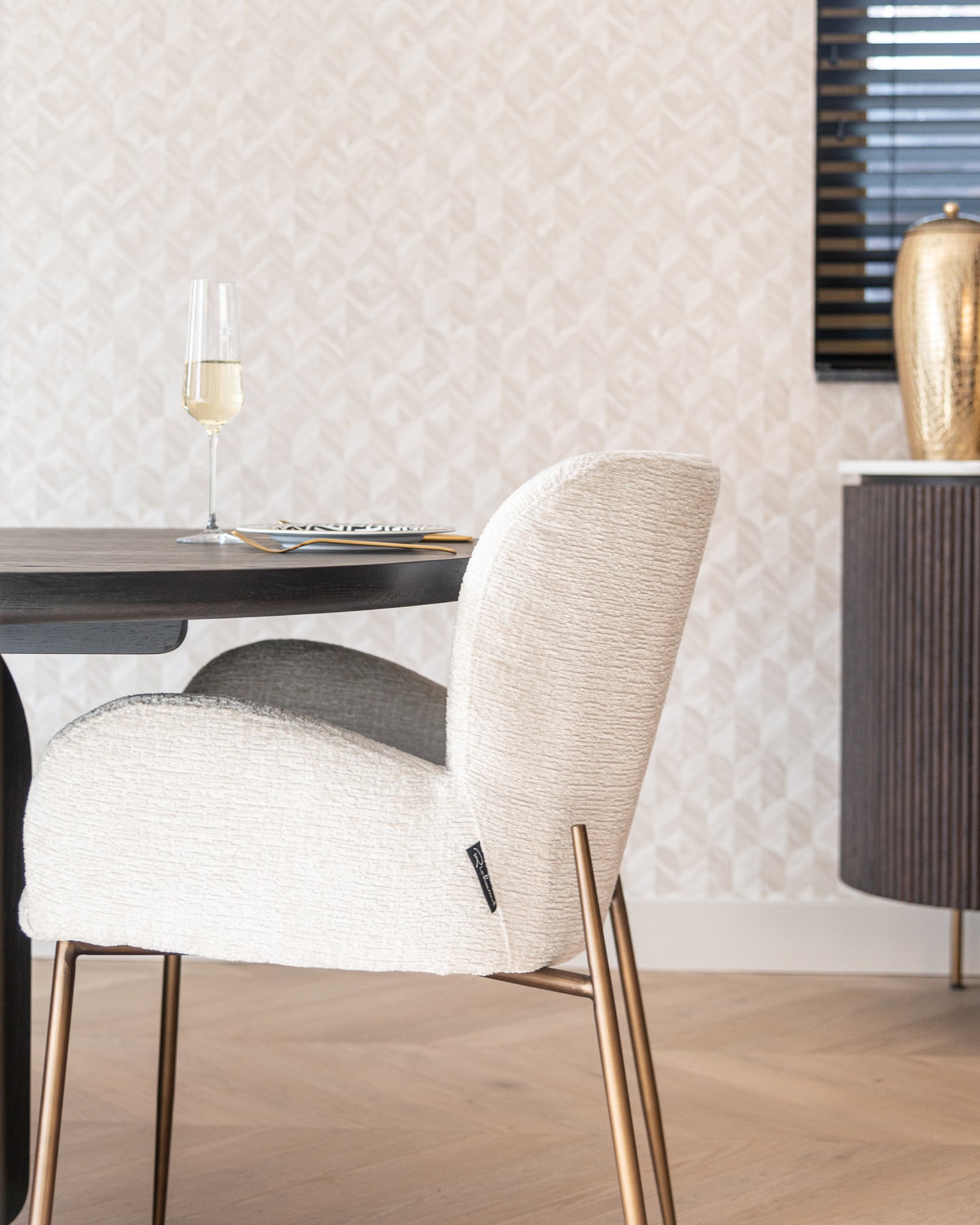 Richmond Interiors Esszimmerstuhl Amber cream fusion fire retardant Esszimmerstuhl Richmond Interiors