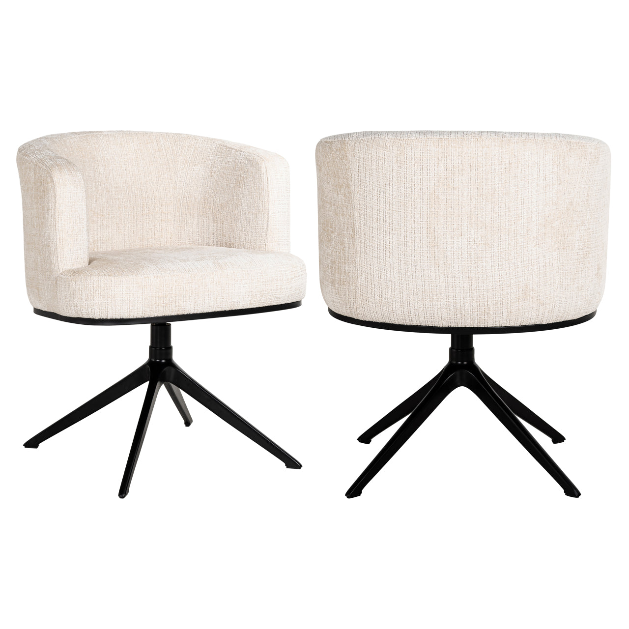 Richmond Interiors Esszimmerstuhl Cheyenne niagara beige swivel Esszimmerstuhl Richmond Interiors