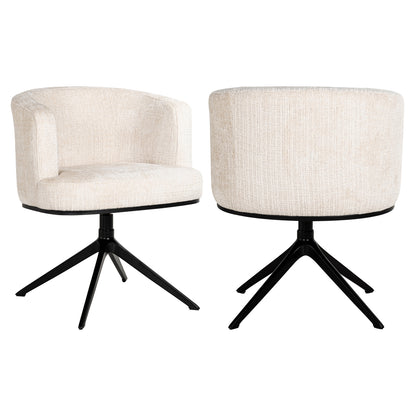 Richmond Interiors Esszimmerstuhl Cheyenne niagara beige swivel Esszimmerstuhl Richmond Interiors
