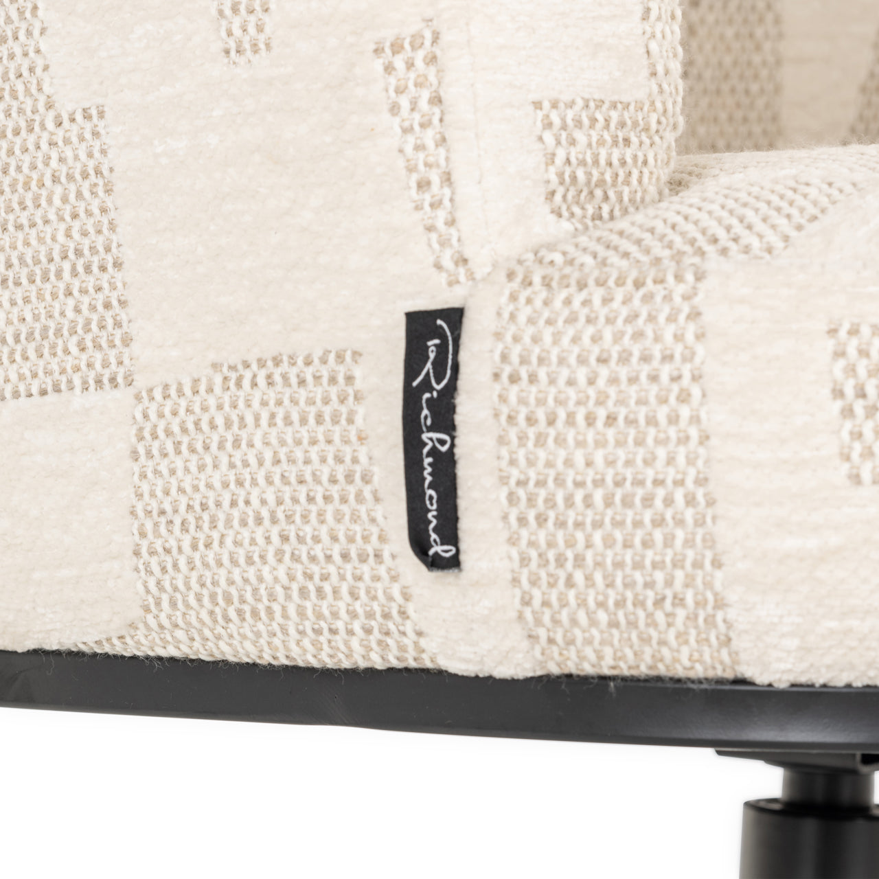 Richmond Interiors Esszimmerstuhl Cheyenne beige graffic swivel Esszimmerstuhl Richmond Interiors