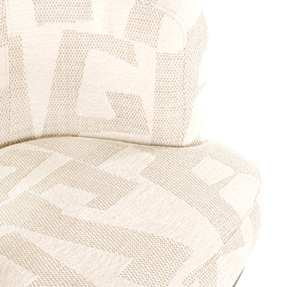 Richmond Interiors Esszimmerstuhl Cheyenne beige graffic swivel Esszimmerstuhl Richmond Interiors