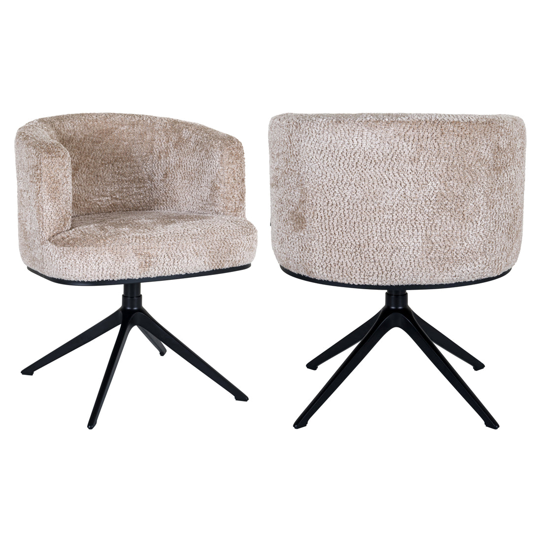 Richmond Interiors Esszimmerstuhl Cheyenne lovely beige swivel Esszimmerstuhl Richmond Interiors