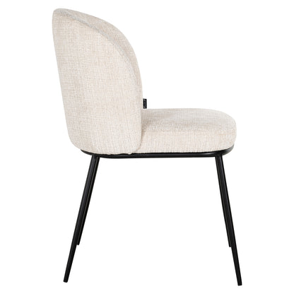 Richmond Interiors Esszimmerstuhl Elvi niagara beige fire retardant (Set of 2) Esszimmerstuhl Richmond Interiors