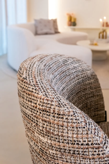 Richmond Interiors Esszimmerstuhl Elvi mocca chunky fire retardant (Set of 2) Esszimmerstuhl Richmond Interiors