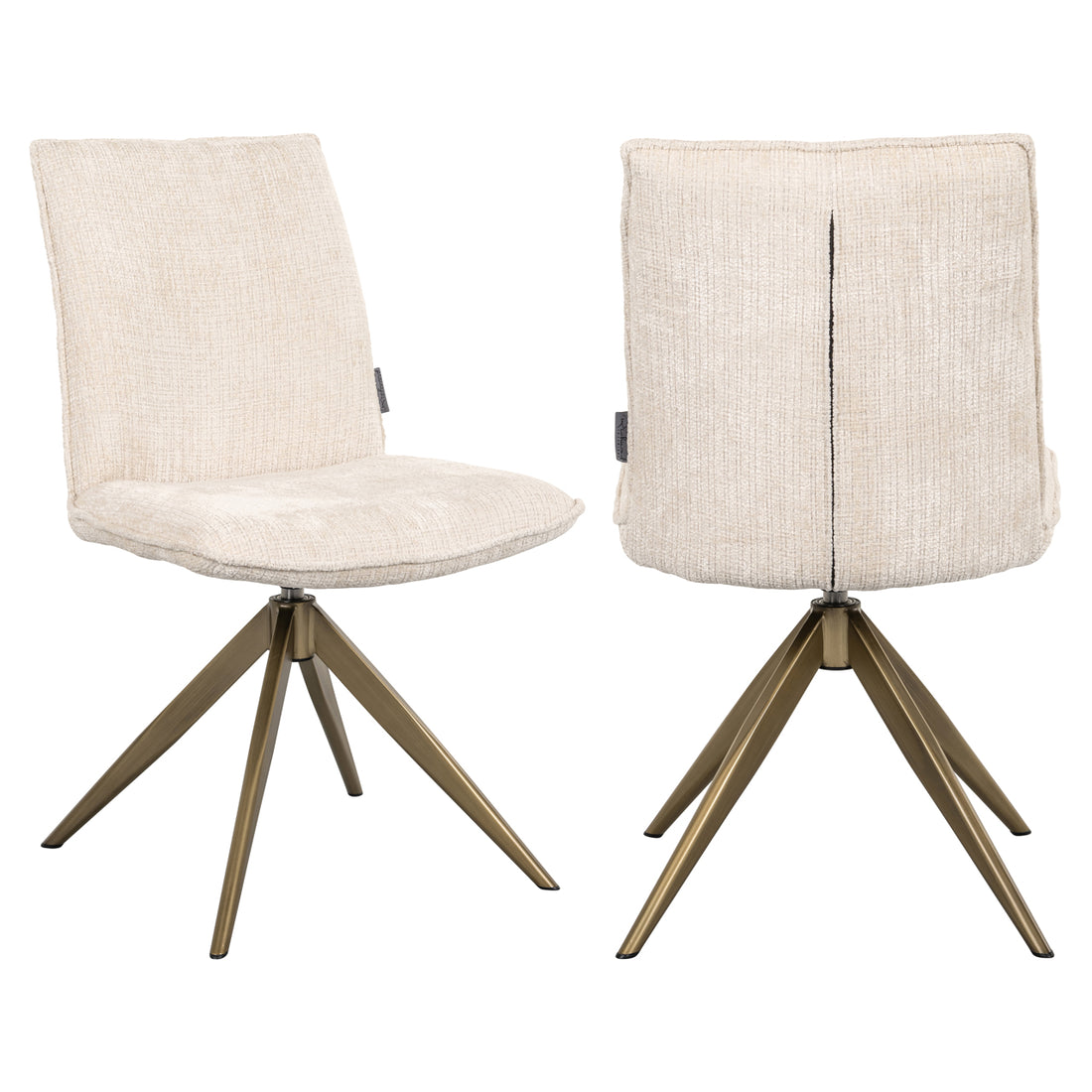 Richmond Interiors Esszimmerstuhl Dakota niagara beige swivel Esszimmerstuhl Richmond Interiors
