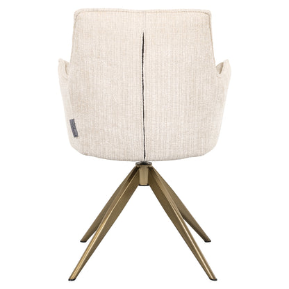 Richmond Interiors Esszimmerstuhl Dakota niagara beige swivel with arm Esszimmerstuhl Richmond Interiors