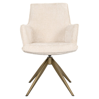 Richmond Interiors Esszimmerstuhl Dakota niagara beige swivel with arm Esszimmerstuhl Richmond Interiors