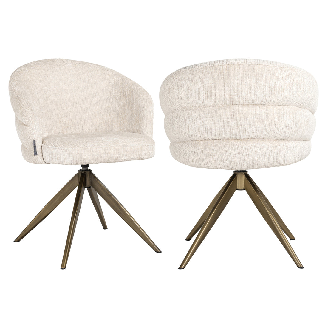 Richmond Interiors Esszimmerstuhl Zendaya niagara beige swivel Esszimmerstuhl Richmond Interiors