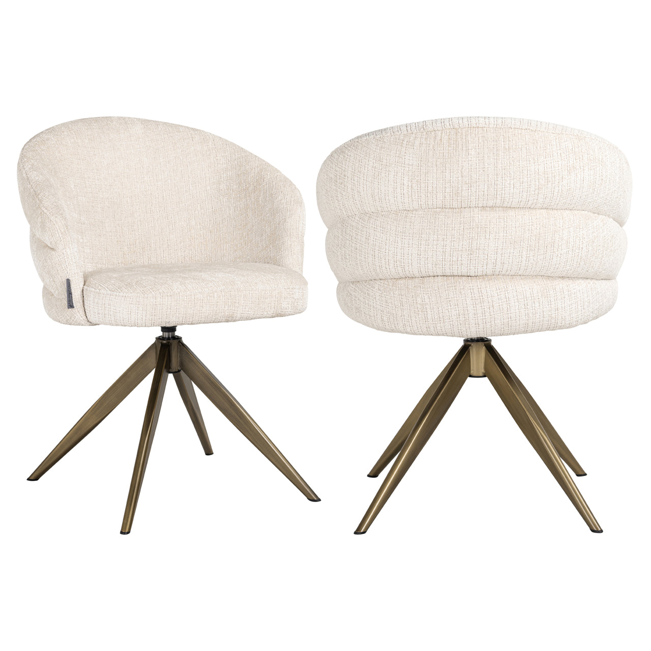 Richmond Interiors Esszimmerstuhl Zendaya niagara beige swivel Esszimmerstuhl Richmond Interiors