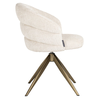 Richmond Interiors Esszimmerstuhl Zendaya niagara beige swivel Esszimmerstuhl Richmond Interiors