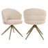 Richmond Interiors Esszimmerstuhl Zendaya biscotti swivel fire retardant Esszimmerstuhl Richmond Interiors