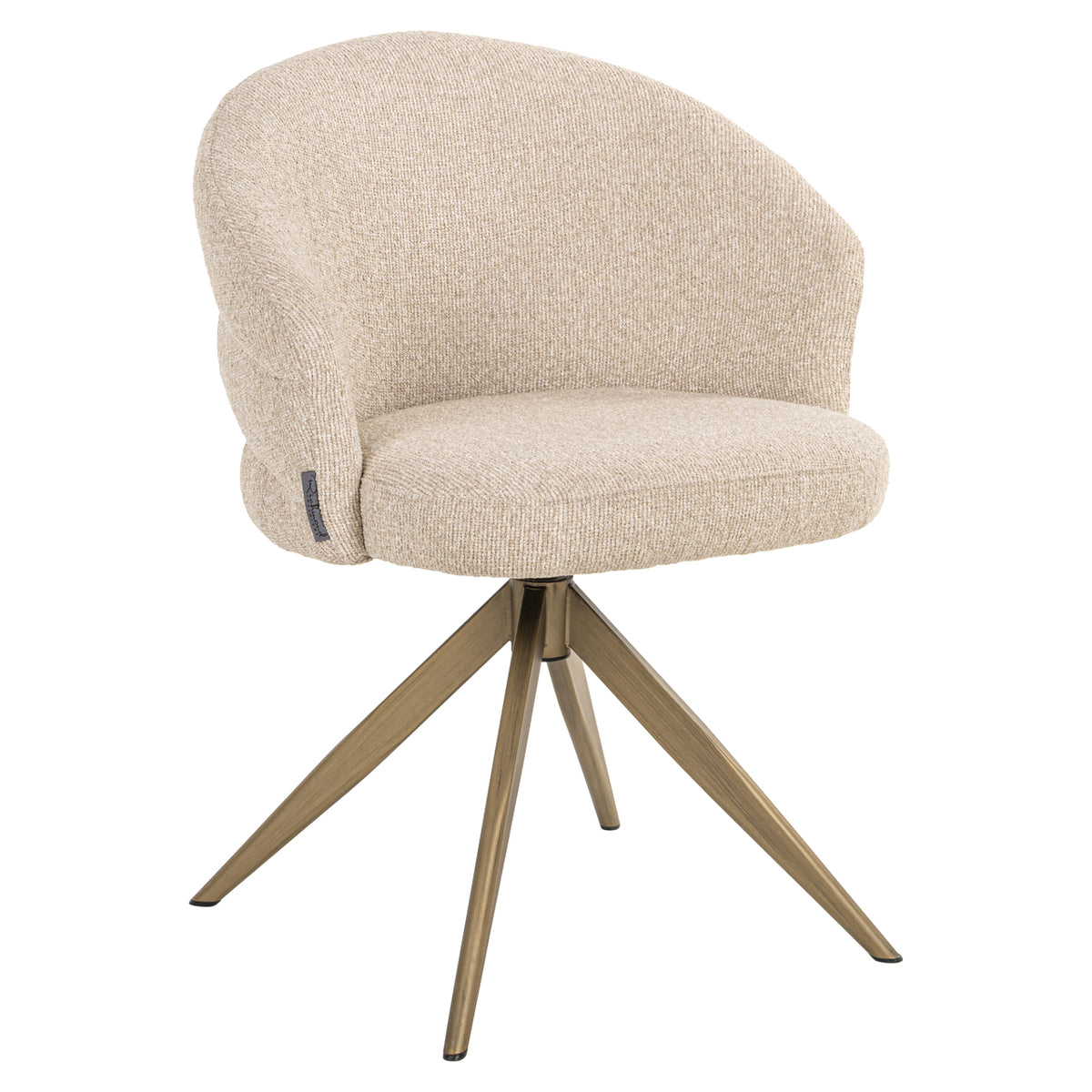 Richmond Interiors Esszimmerstuhl Zendaya biscotti swivel fire retardant Richmond Interiors