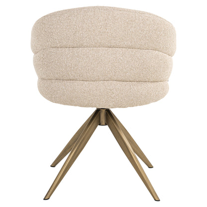 Richmond Interiors Esszimmerstuhl Zendaya biscotti swivel fire retardant Richmond Interiors