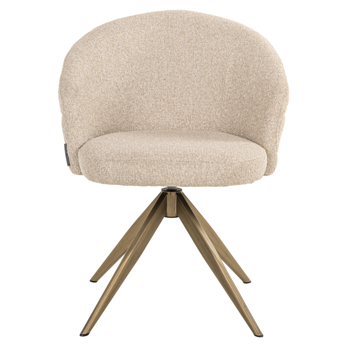 Richmond Interiors Esszimmerstuhl Zendaya biscotti swivel fire retardant Richmond Interiors
