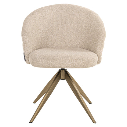 Richmond Interiors Esszimmerstuhl Zendaya biscotti swivel fire retardant Richmond Interiors