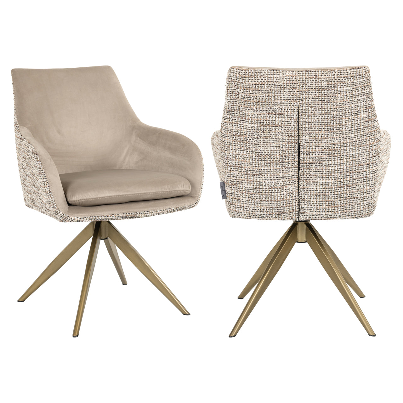 Richmond Interiors Esszimmerstuhl Lisonne trendy nature swivel Esszimmerstuhl Richmond Interiors