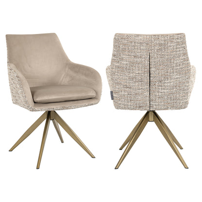 Richmond Interiors Esszimmerstuhl Lisonne trendy nature swivel Esszimmerstuhl Richmond Interiors