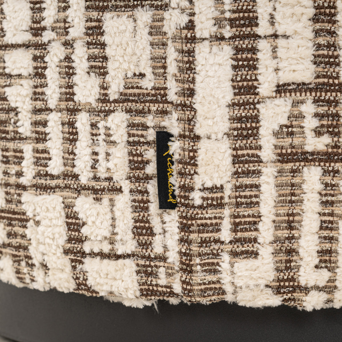 Richmond Interiors Hocker &amp; Fußbank Lexie cream 45Ø