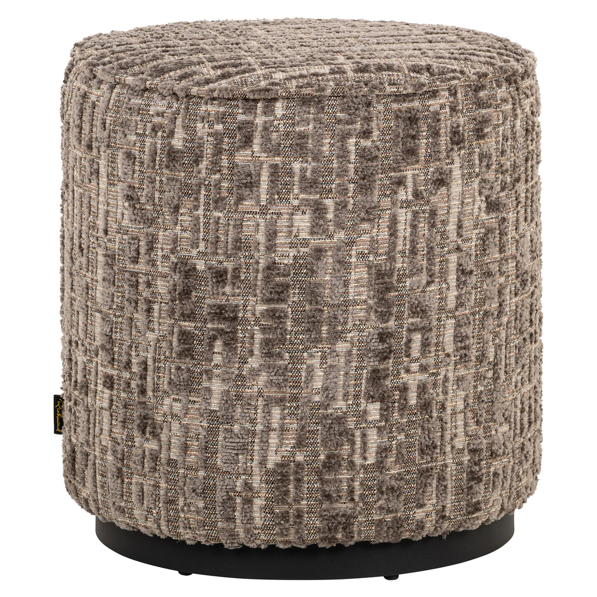 Richmond Interiors Hocker &amp; Fußbank Lexie greige 45Ø