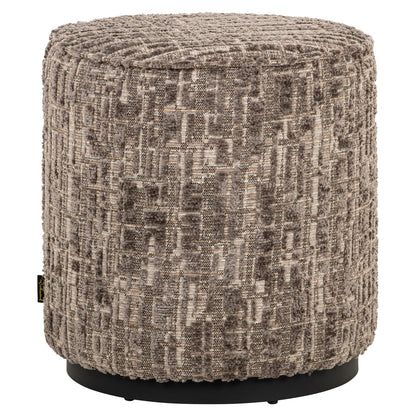Richmond Interiors Hocker &amp; Fußbank Lexie greige 45Ø