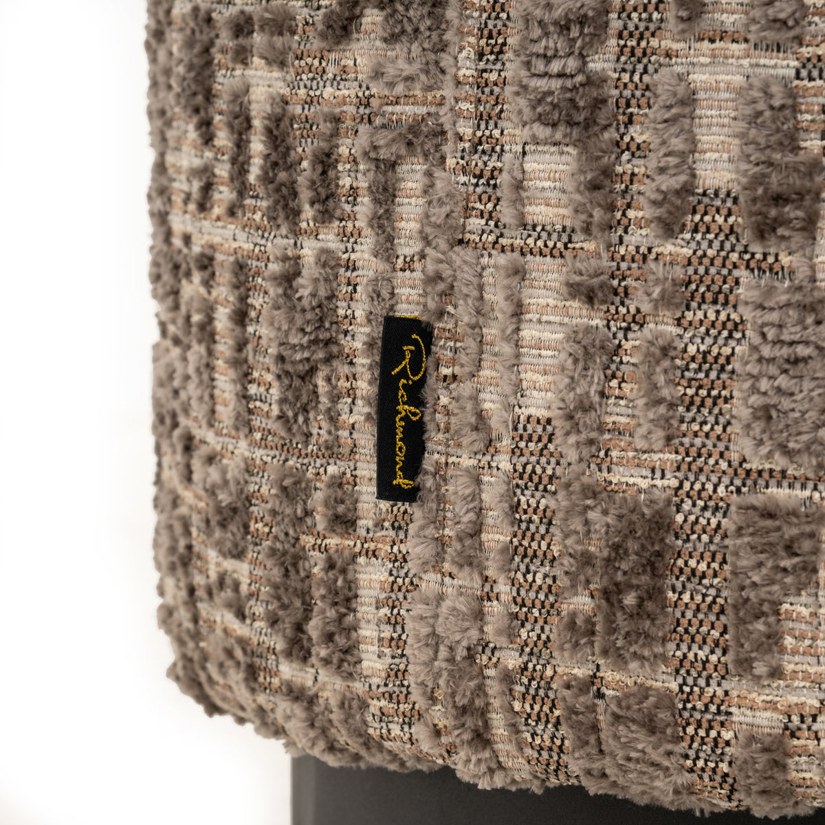 Richmond Interiors Hocker &amp; Fußbank Lexie greige 45Ø
