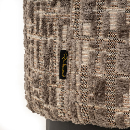 Richmond Interiors Hocker &amp; Fußbank Lexie greige 45Ø