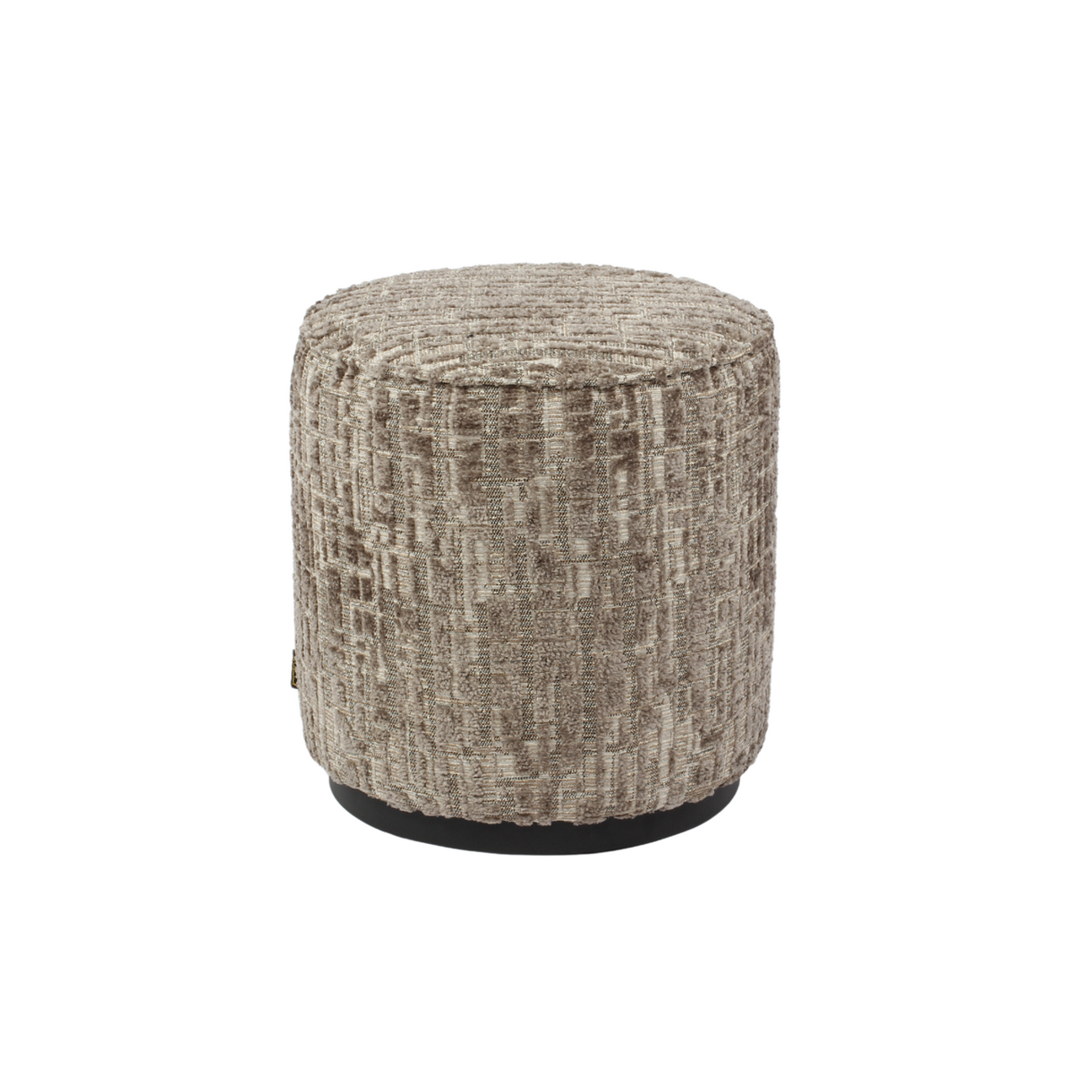 Richmond Interiors Hocker &amp; Fußbank Lexie greige 45Ø