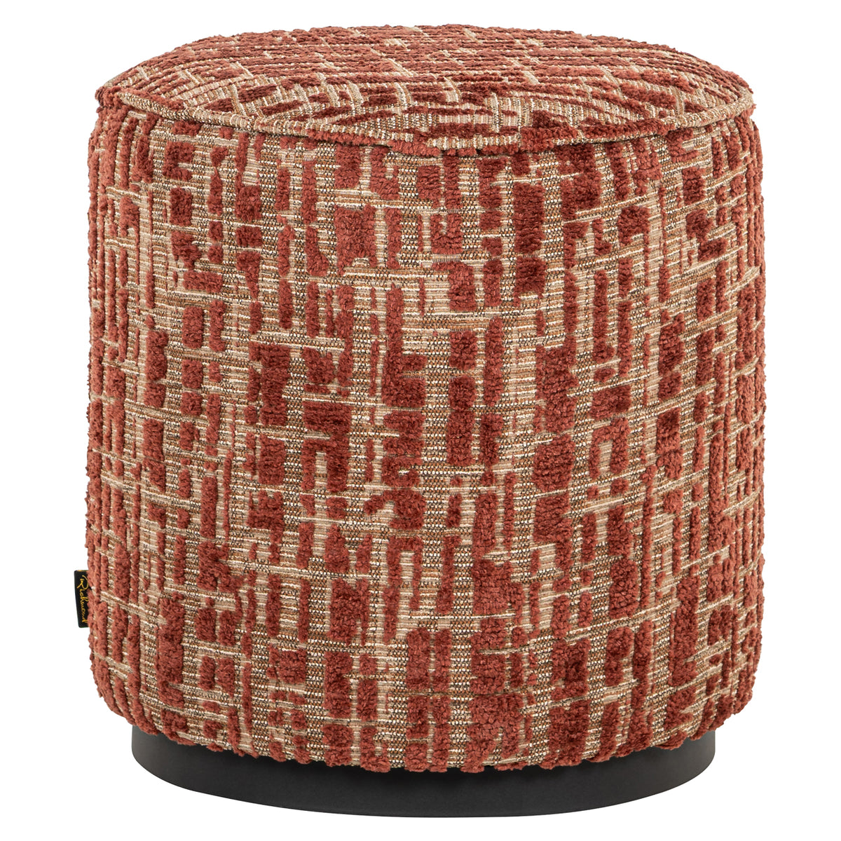 Richmond Interiors Hocker &amp; Fußbank Lexie terra 45Ø