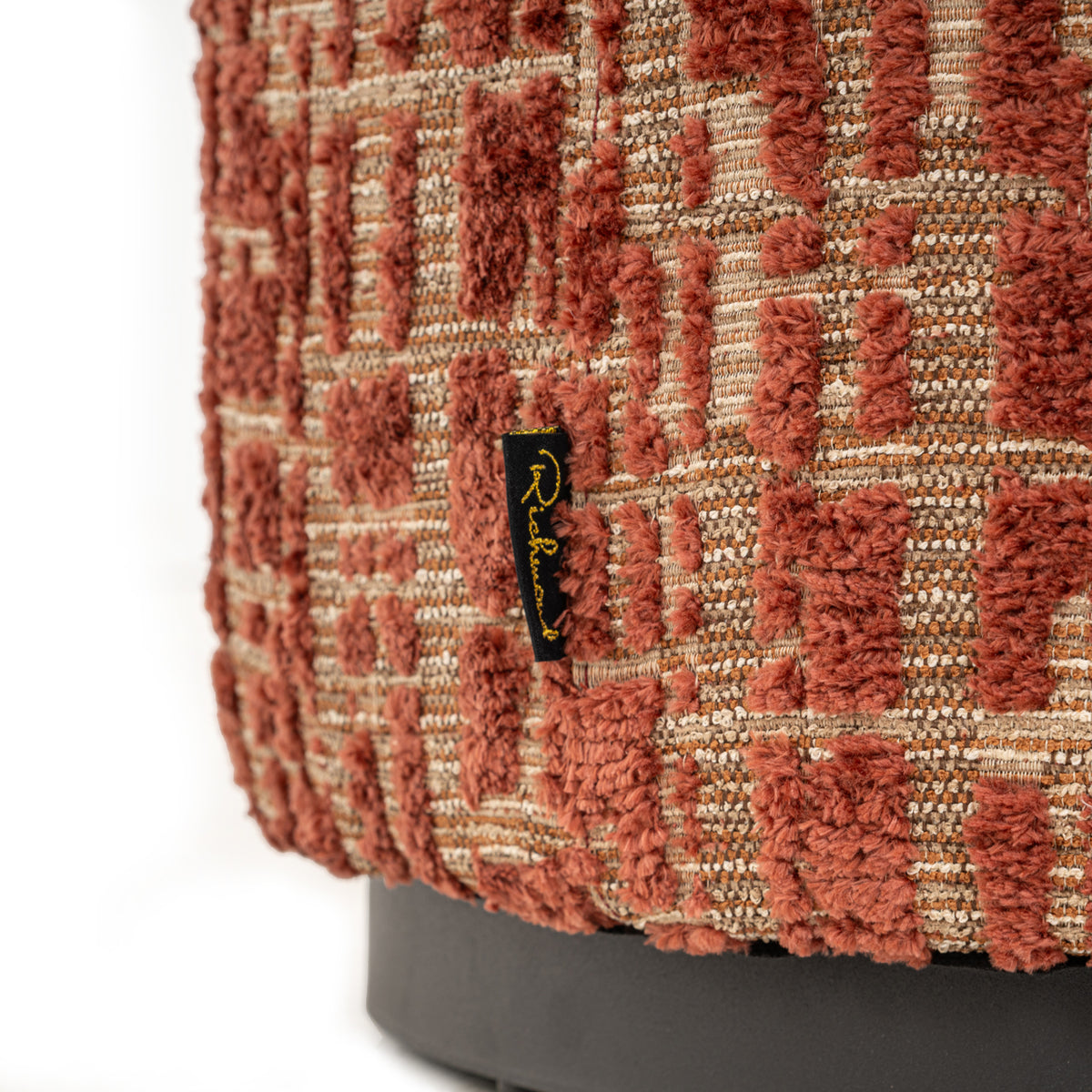 Richmond Interiors Hocker &amp; Fußbank Lexie terra 45Ø