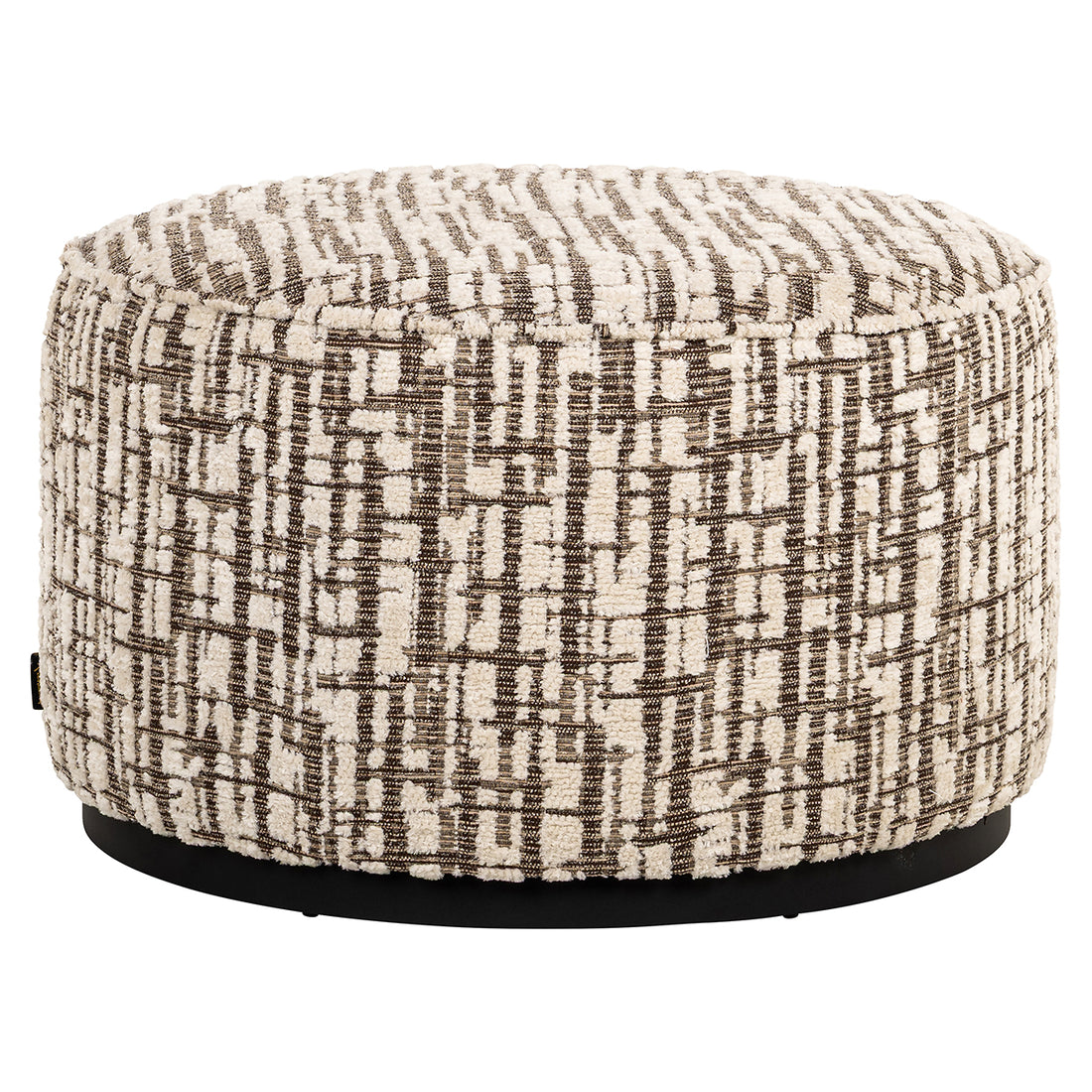 Richmond Interiors Hocker Lexie – Dalia Cream (Ø70) Pouf rund Richmond Interiors