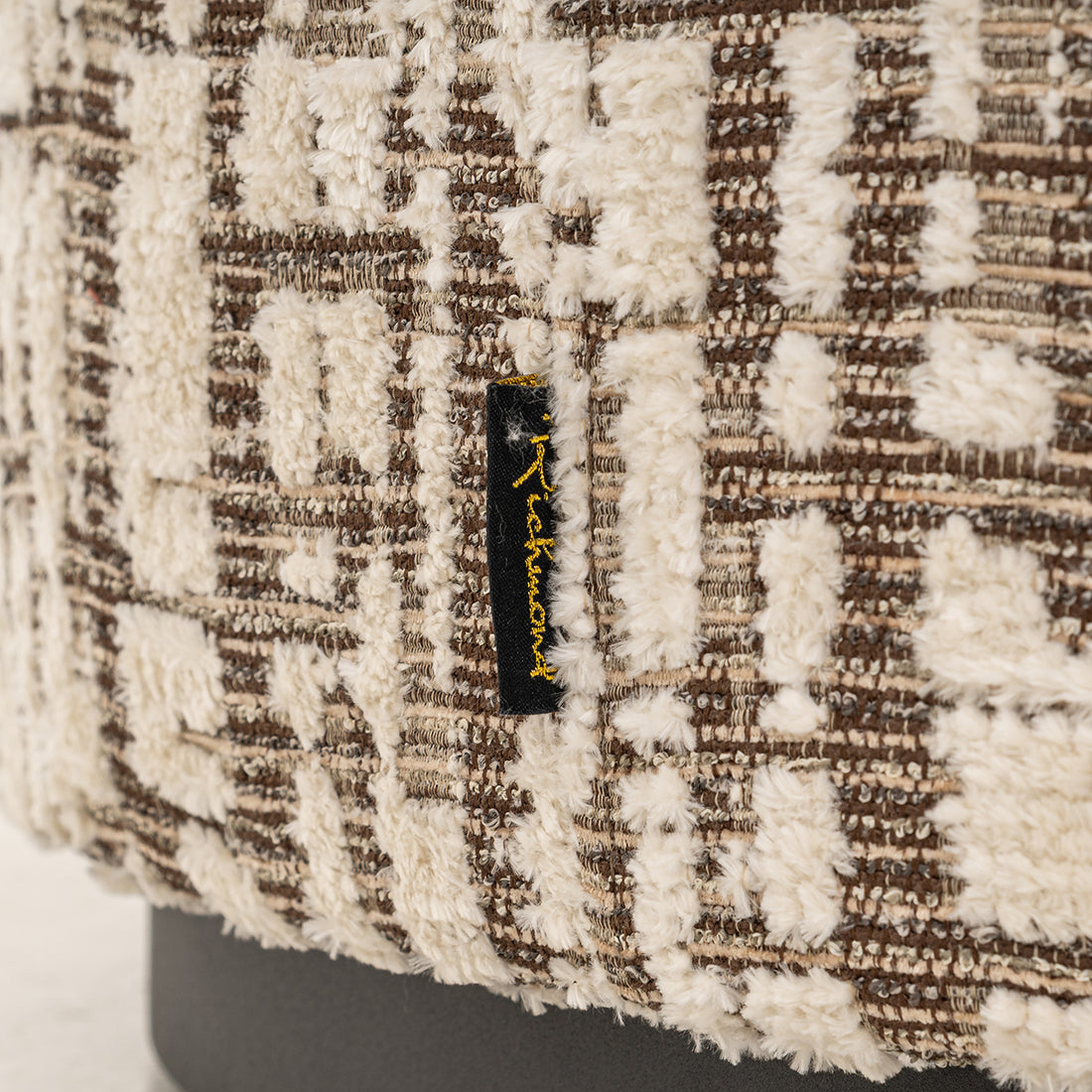 Richmond Interiors Hocker Lexie – Dalia Cream (Ø70) Pouf rund Richmond Interiors
