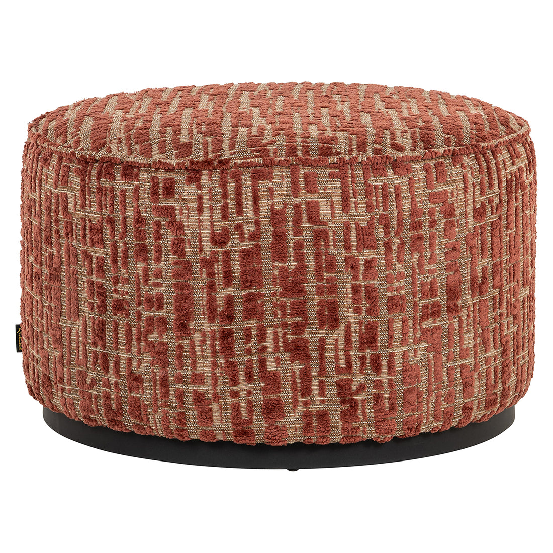 Richmond Interiors Hocker Lexie – Dalia Terra (Ø70) Pouf rund Richmond Interiors