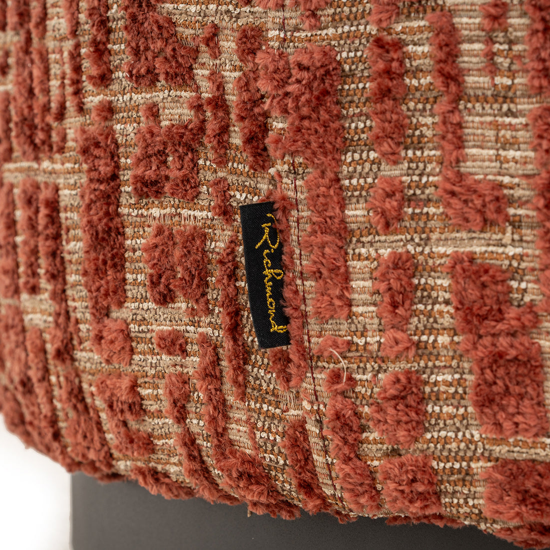 Richmond Interiors Hocker Lexie – Dalia Terra (Ø70) Pouf rund Richmond Interiors