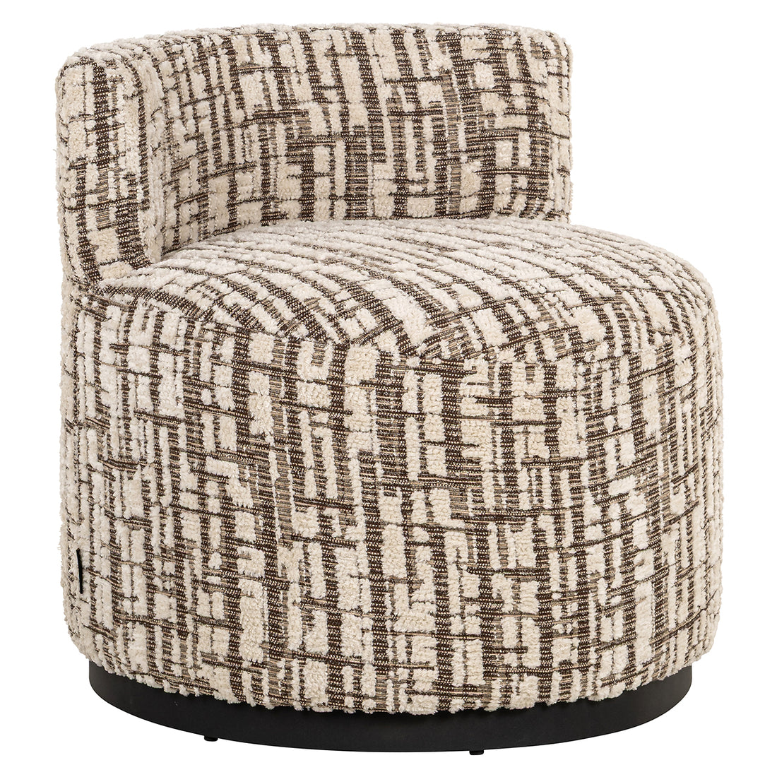 Richmond Interiors Stuhl Franny – Dalia Cream Pouf rund Richmond Interiors