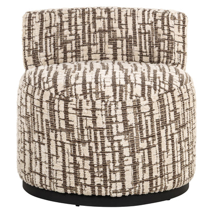 Richmond Interiors Stuhl Franny – Dalia Cream Pouf rund Richmond Interiors