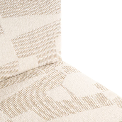 Richmond Interiors Esszimmerstuhl Lorain beige graffic on wheels Esszimmerstuhl Richmond Interiors
