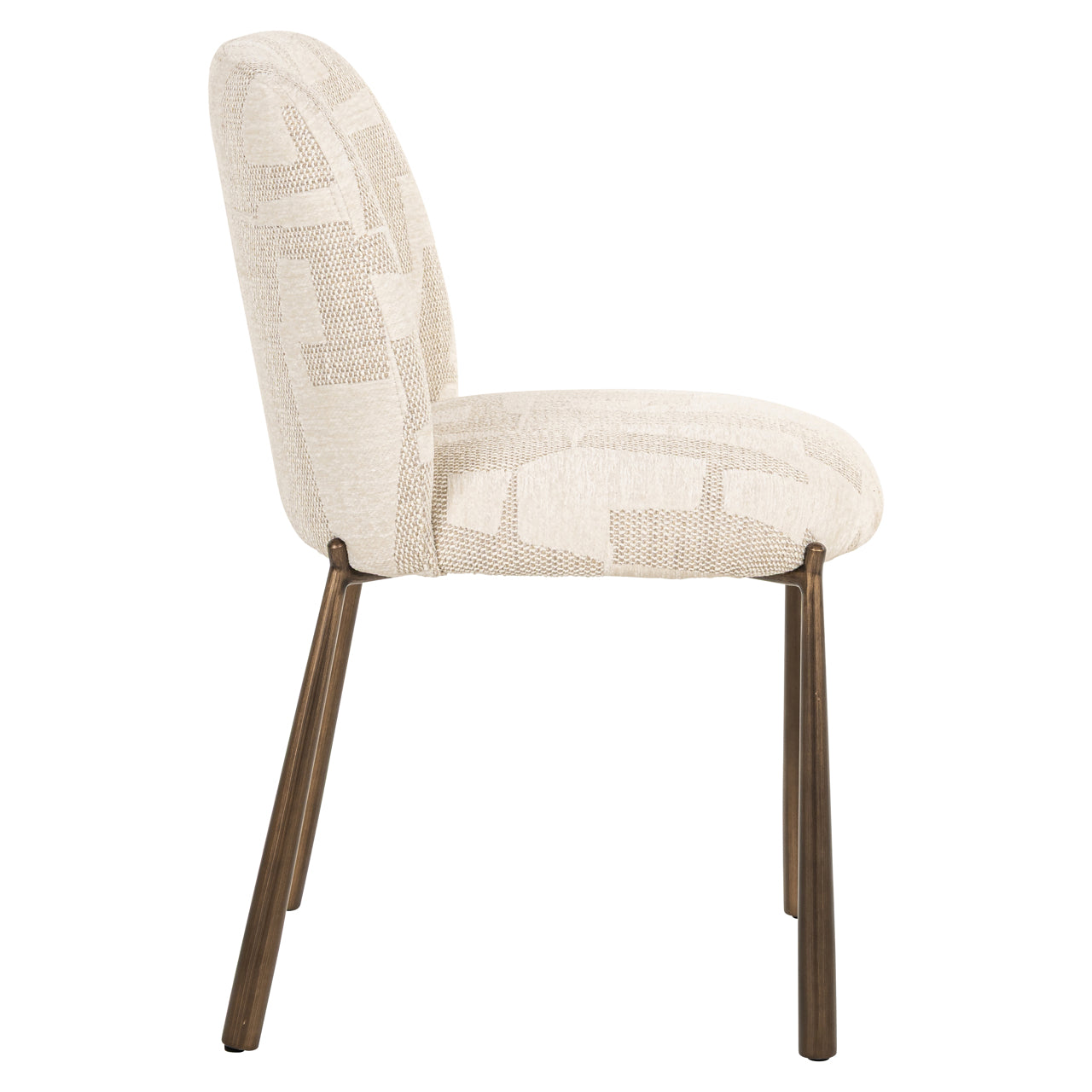 Richmond Interiors Esszimmerstuhl Lana beige graffic (Set of 2) Esszimmerstuhl Richmond Interiors