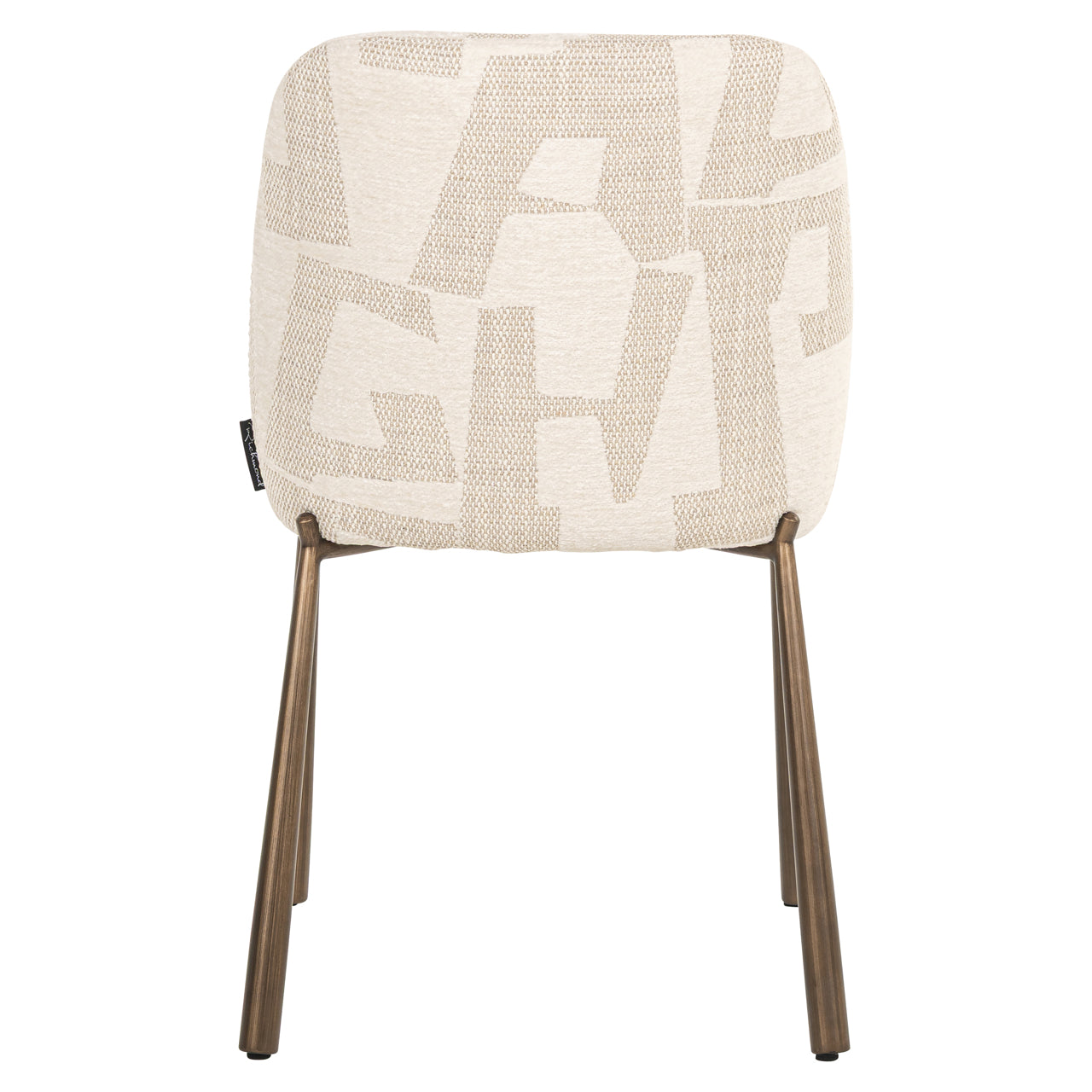 Richmond Interiors Esszimmerstuhl Lana beige graffic (Set of 2) Esszimmerstuhl Richmond Interiors