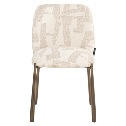 Richmond Interiors Esszimmerstühle 2er-Set Lana beige graffic (Beige graffic) 2er-Set Esszimmerstühle Richmond Interiors