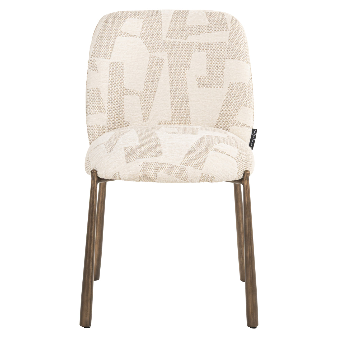 Richmond Interiors Esszimmerstuhl Lana beige graffic (Set of 2) Esszimmerstuhl Richmond Interiors