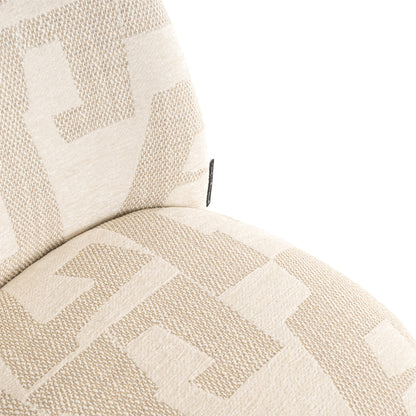 Richmond Interiors Esszimmerstuhl Lana beige graffic (Set of 2) Esszimmerstuhl Richmond Interiors