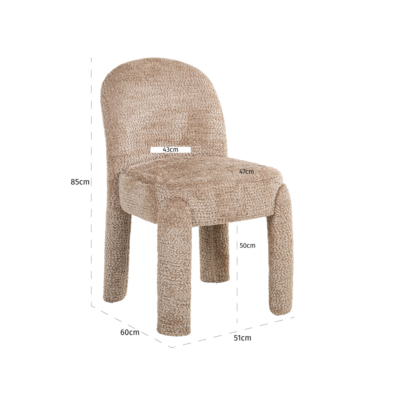 Richmond Interiors Esszimmerstuhl Brandi lovely beige (Set of 2) Esszimmerstuhl Richmond Interiors