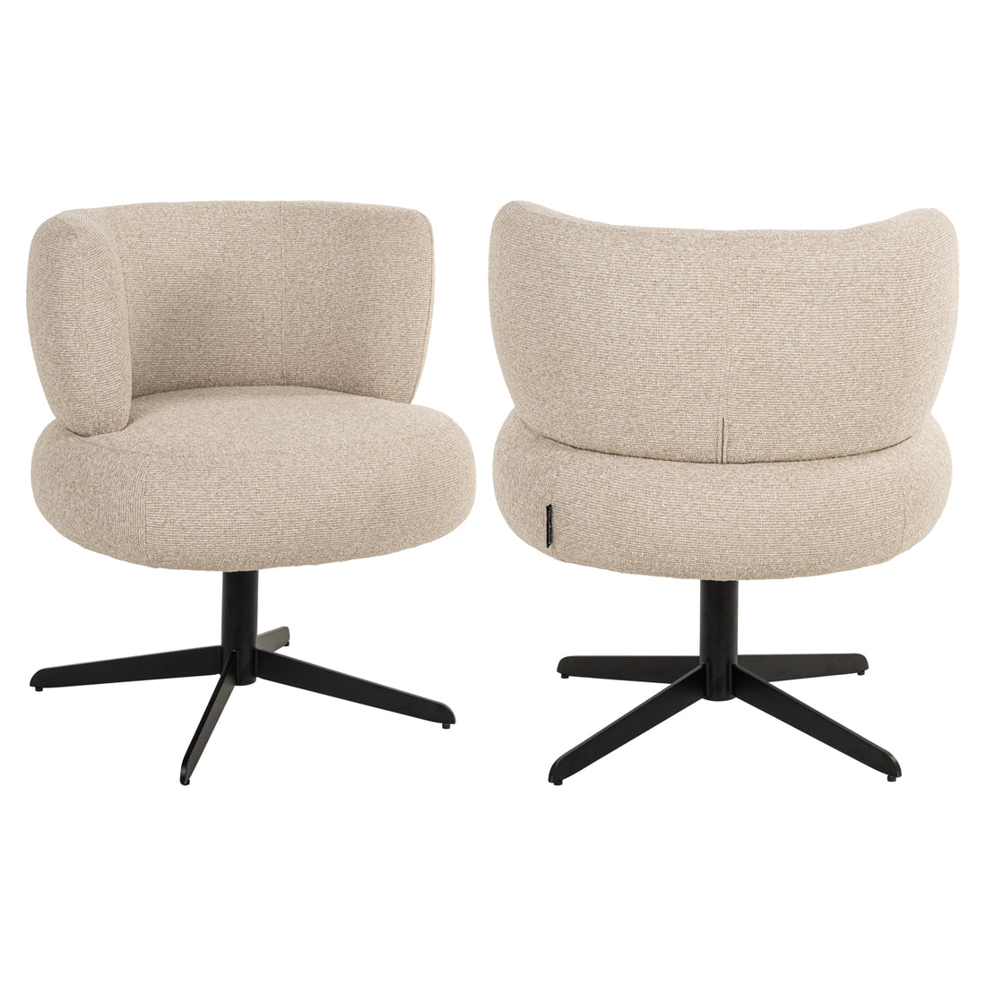 Richmond Interiors Esszimmerstuhl Alexis biscotti swivel Esszimmerstuhl Richmond Interiors